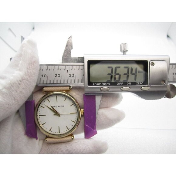 Women Anne Klein Quartz WR Analog 36mm Dial Causal Round Watch (G198) READ - Picture 2 of 12